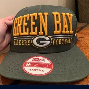 New Era Green Bay Packers Green and Yellow Snapback
